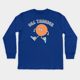 okc thunder Kids Long Sleeve T-Shirt